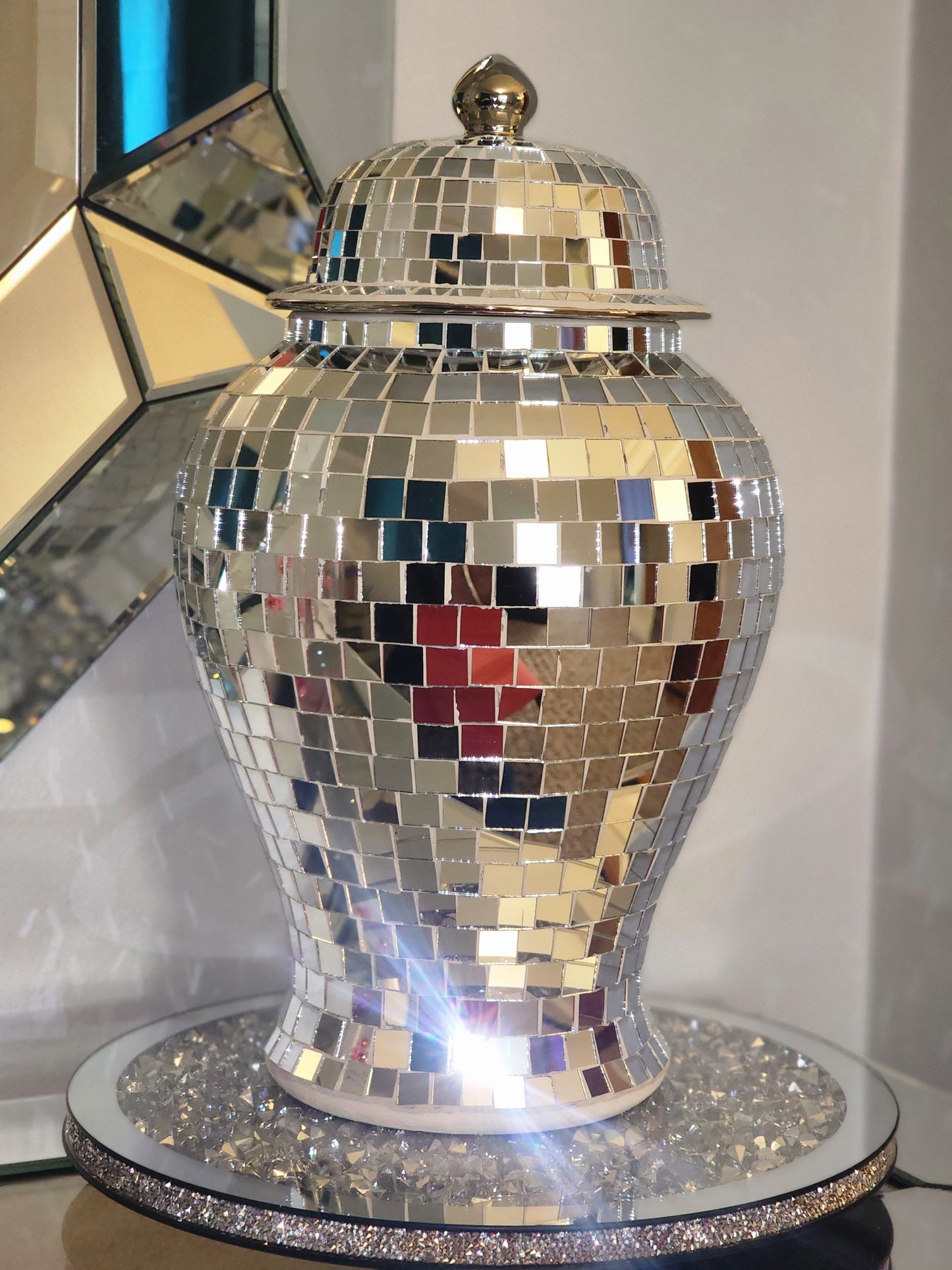 Mirrored Ginger Jar