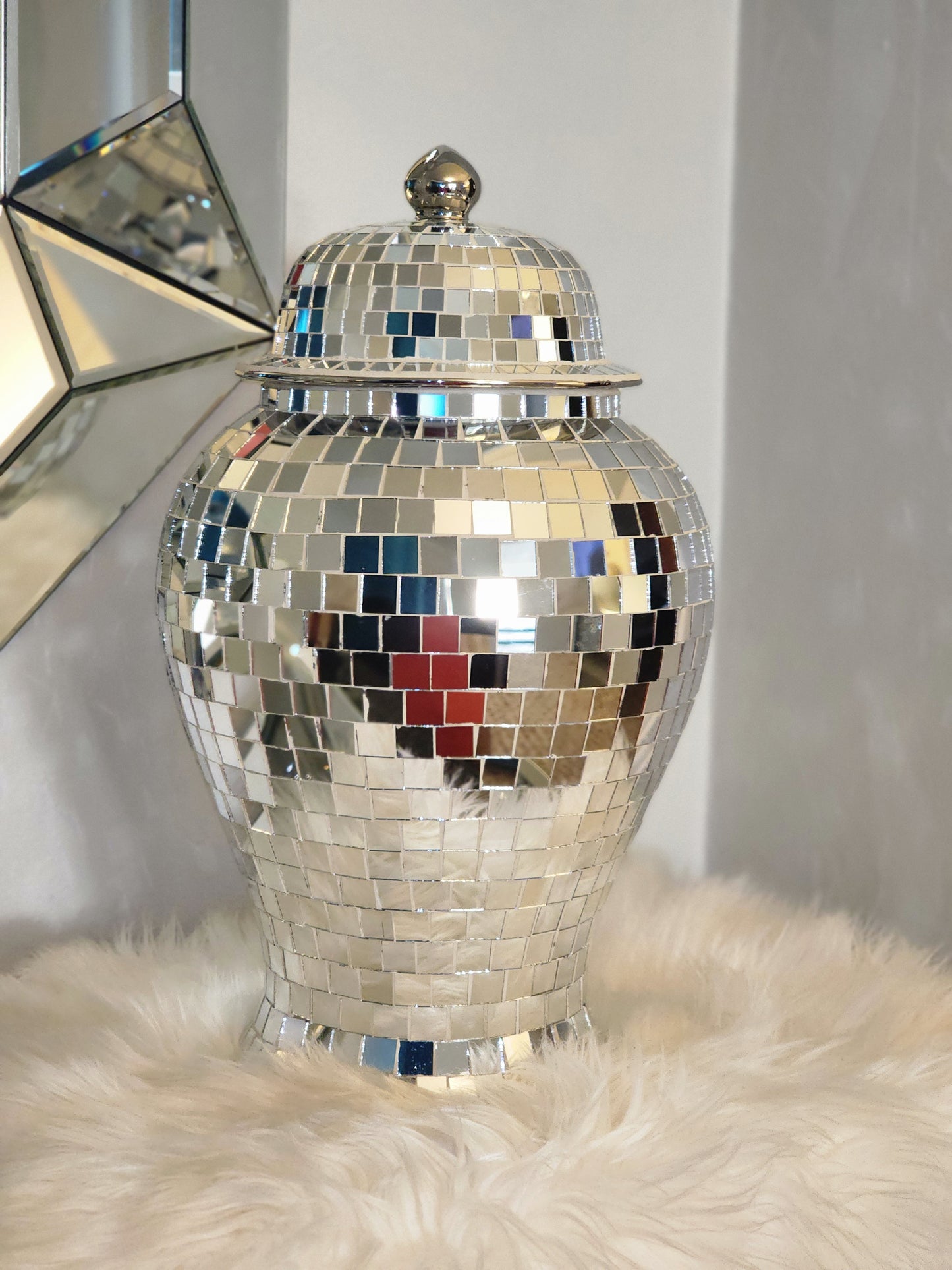 Mirrored Ginger Jar