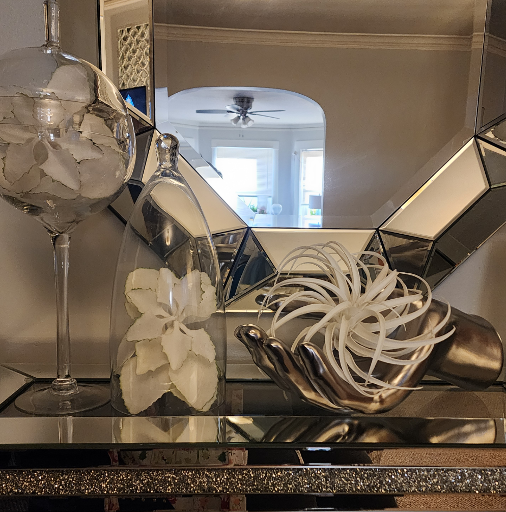 Silver Ceramic Oversized Hand