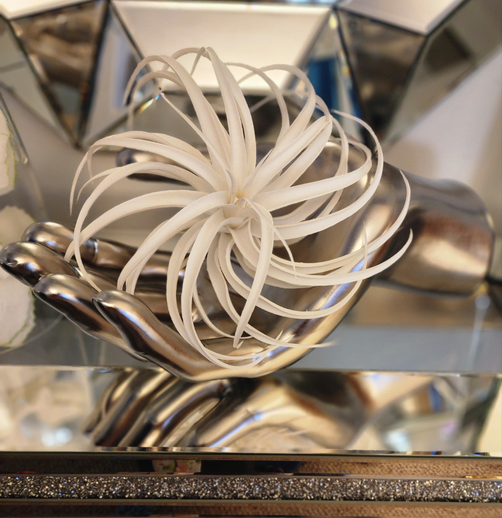 Silver Ceramic Oversized Hand