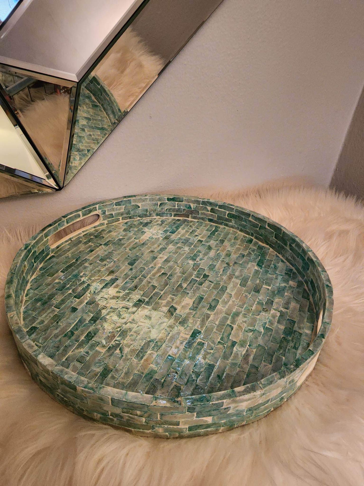 Teal Mosaic Tray