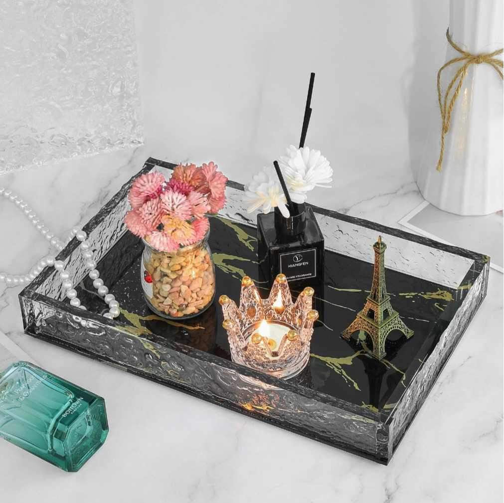 Raves Small Acrylic Marble Tray