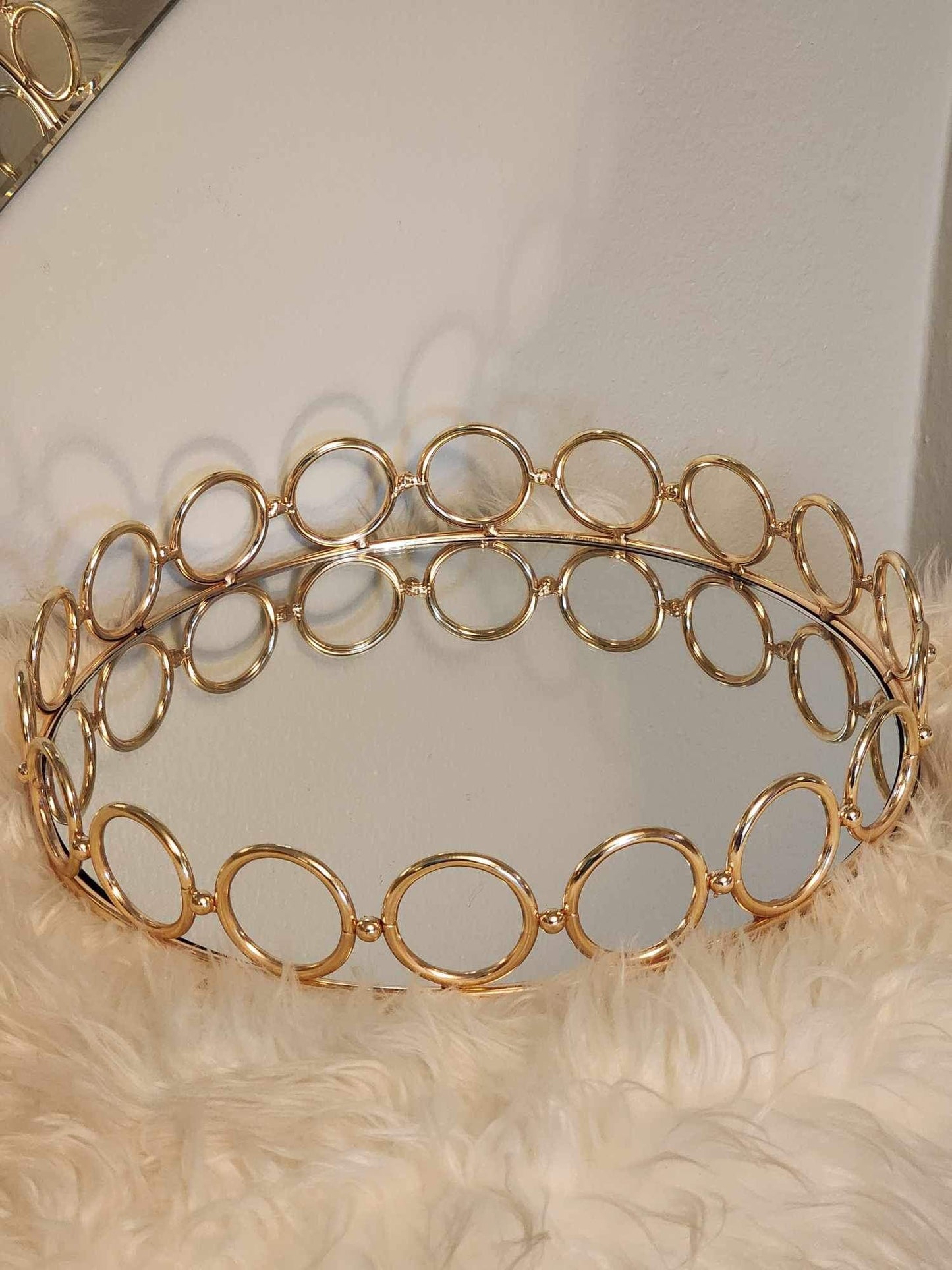 The Connect Gold Mirrored Tray