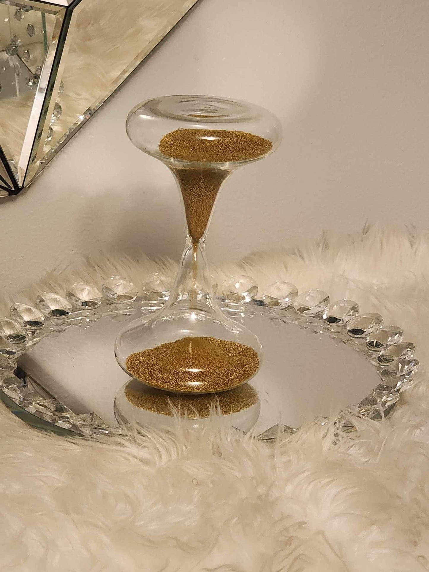 Gold Pellets Hourglass