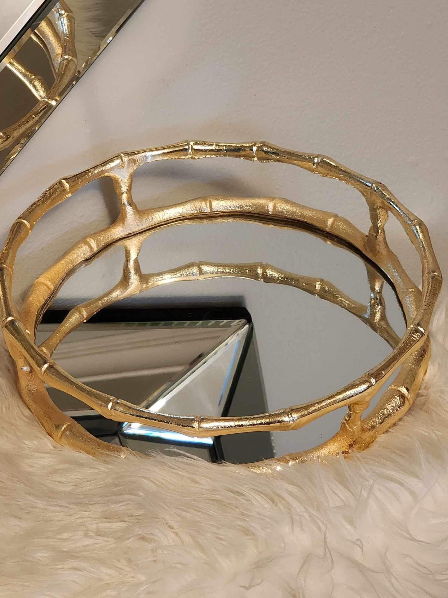 "Cuff It" Mirrored Tray