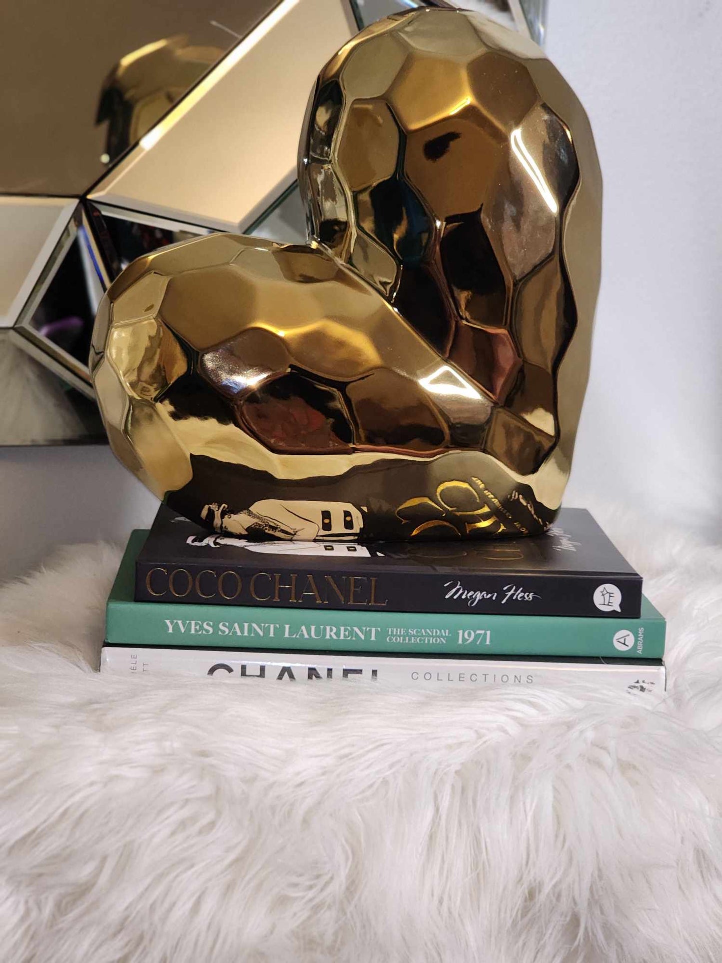 My Heart Gold Sculpture