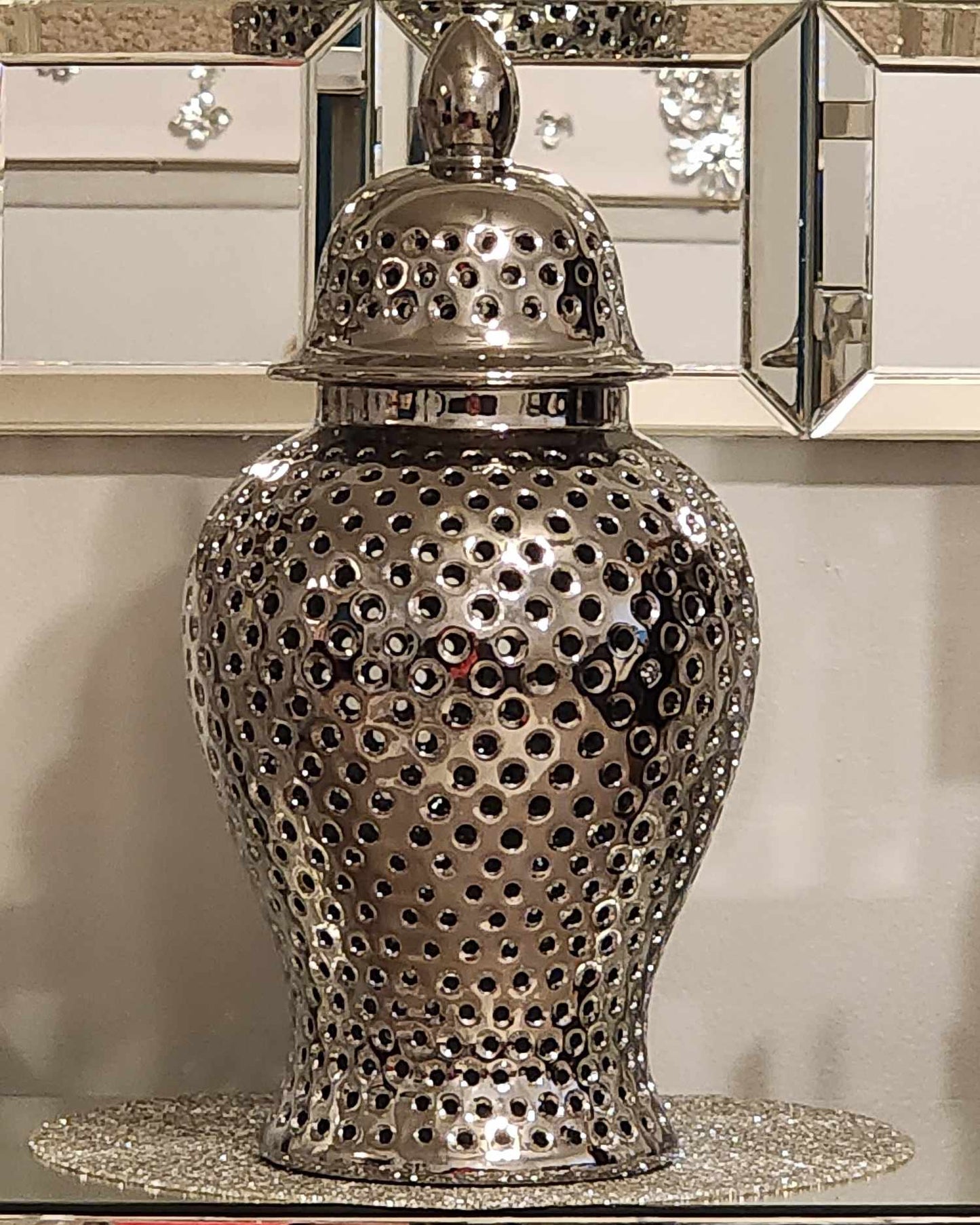 Renaissance Silver Ginger Jar