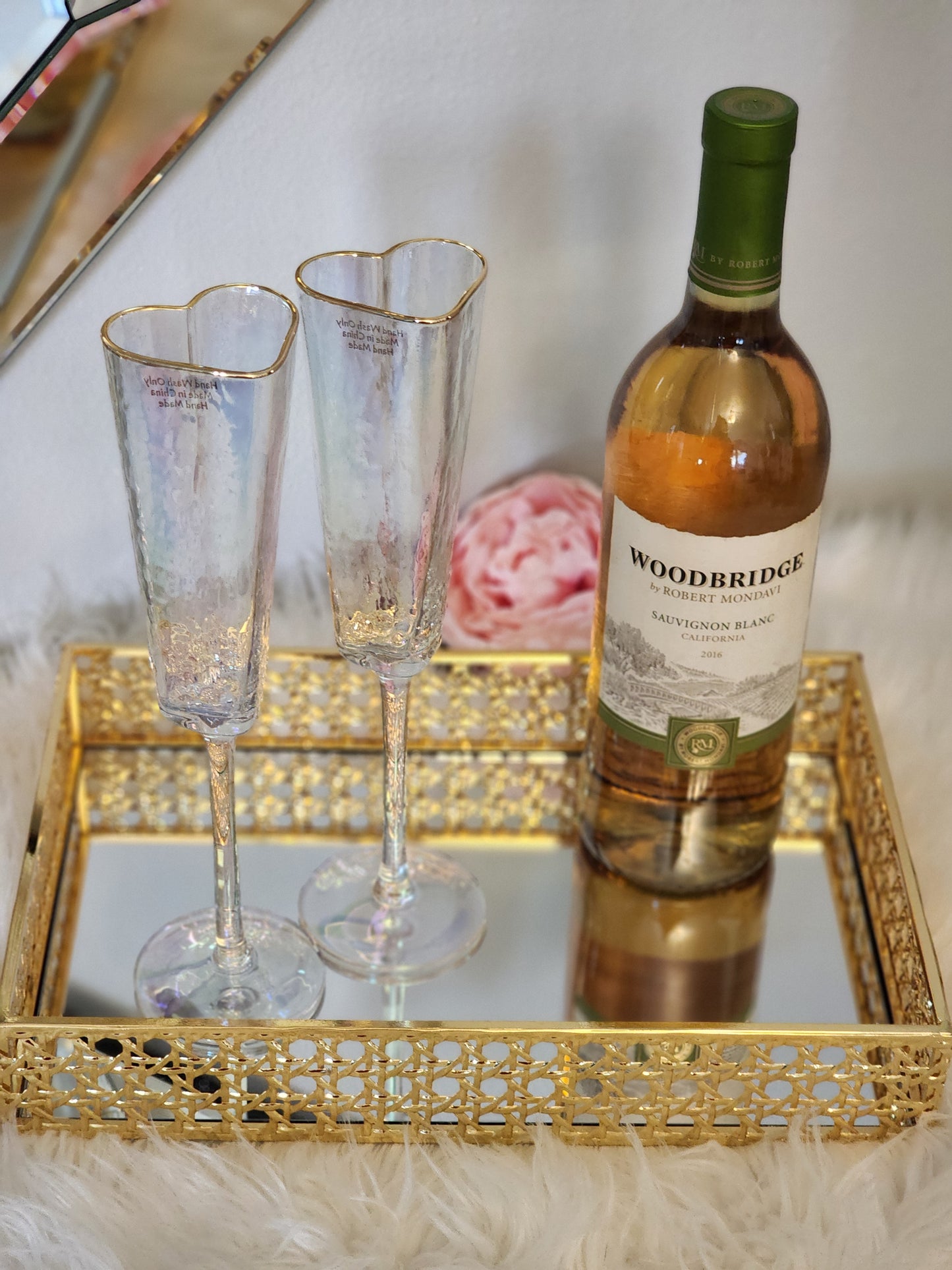 Champagne 🍾 Heart Glasses