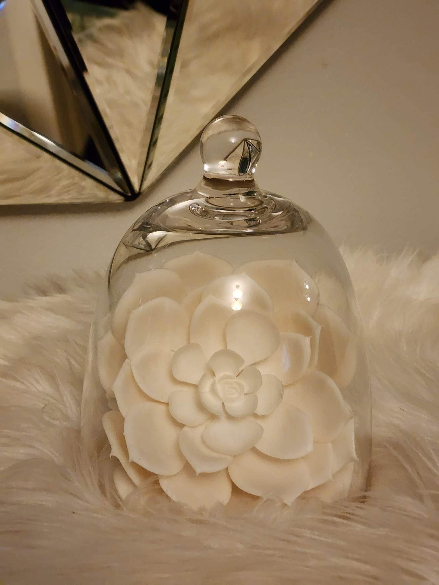 Glass Candle Cloche