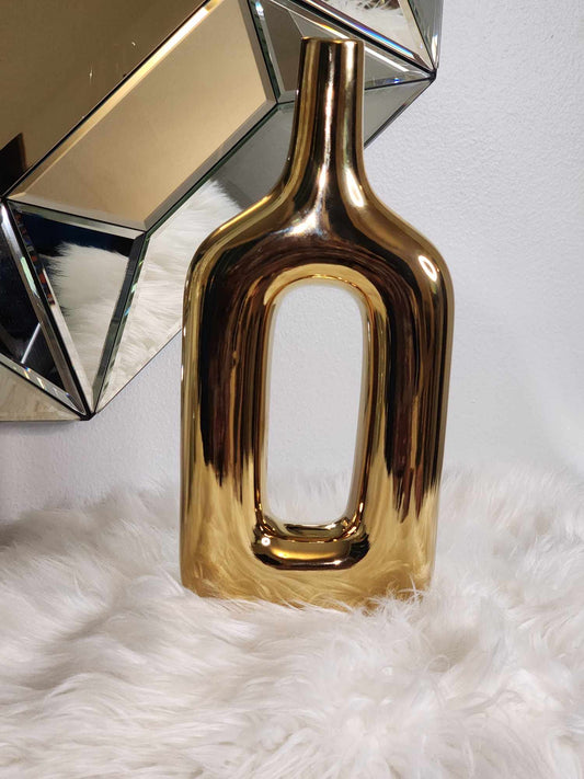 Gold Hollow Vase
