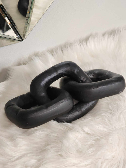 Black Chain Link Sculpture