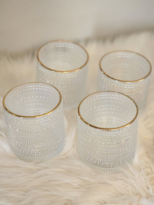 Gold Rim Drinking Glasses