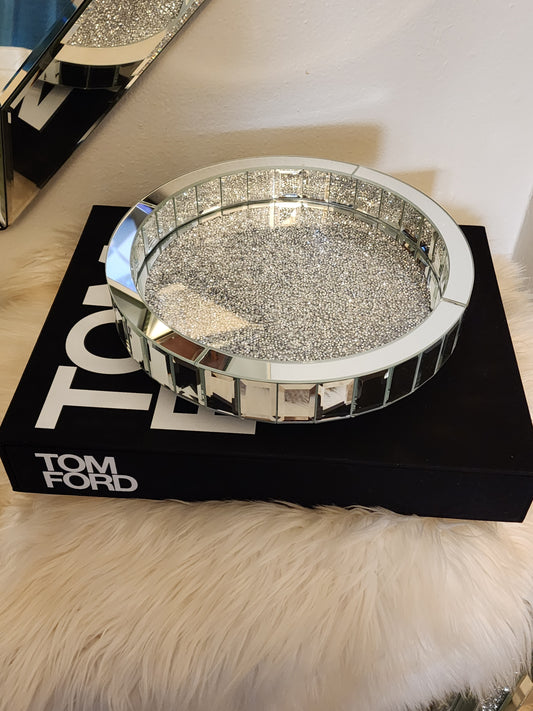 Pure Elegance Mirrored Lazy Susan