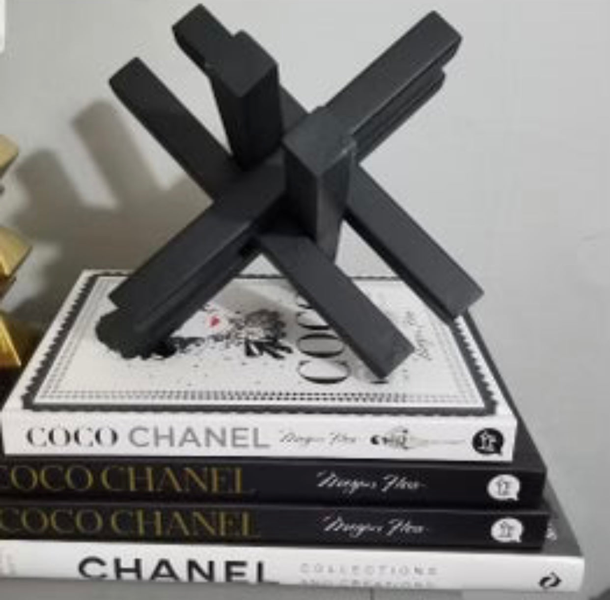 chanel book decor for coffee table